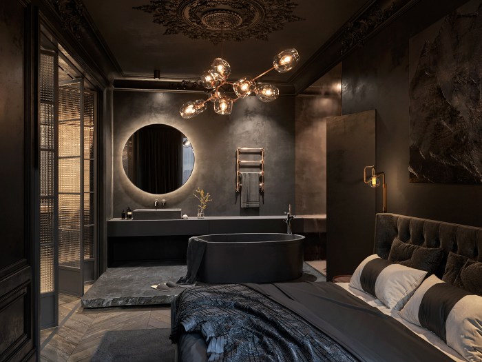 Black interiors