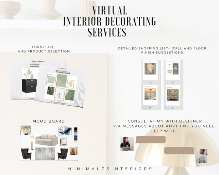 Virtual interior design services