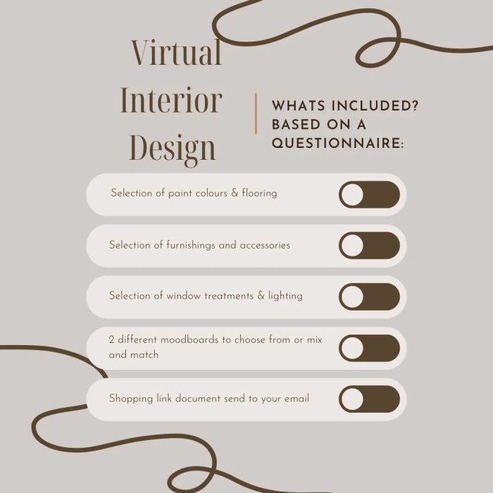 Virtual interior design services
